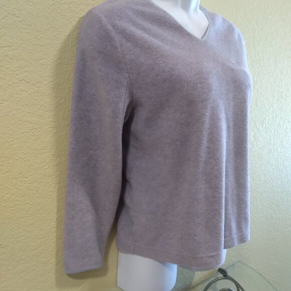Bellagio Women's Long Sleeve Sweat Top Small Gray - Picture 3 of 8